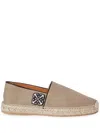 Off-white Anglette Arrow Embroidered Espadrilles In Brown