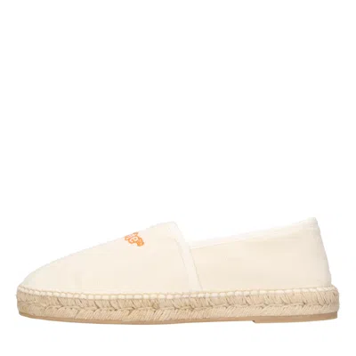 Off-white Off White Flat Shoes White In Bianco Chiari E Naturali
