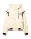 Off-white Varsity-style Hoodie In White
