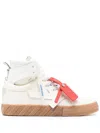 Off-white Floating Arrow Leather Sneakers In Neutrals