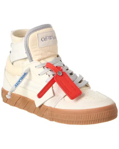 OFF-WHITE OFF-WHITE™ FLOATING ARROW LEATHER & SUEDE HIGH TOP SNEAKER