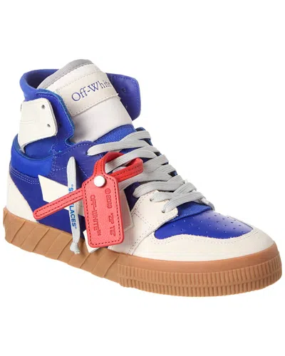 Off-white Floating Arrow Leather & Suede High-top Sneaker In Multicolor