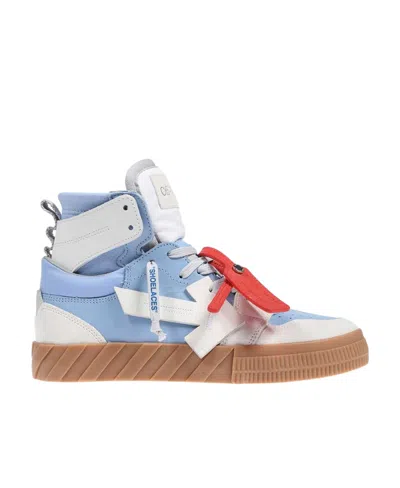 Off-white Floating Arrow Leather Sneakers In White