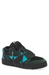Off-white Floating Arrow Sneaker In Black - Petrol Blue