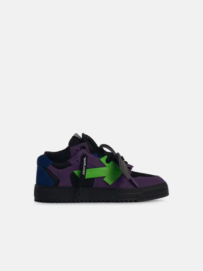 Off-white 'floating' Purple Leather Sneakers In Violet