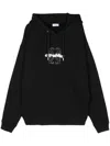 Off-white Skate-hoodie Mit Flock-pfeil In Black
