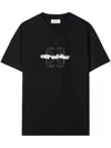 Off-white Flock Arrow T-shirt In Black