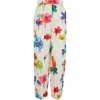 Off-white Floral 90's Pants In Sand Multi