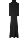 Off-white Off White Women's High-neck Long Dress In Black