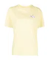 Off-white Woman T-shirt Sage Green Size S Cotton