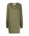 Off-white Floral Arrows Crew-neck Sweatshirt In Green