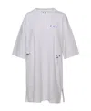 Off-white Floral Arrows T-shirt Dress In White