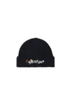 Off-white Black Logo Beanie Hat In Black