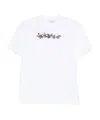 Off-white Floral-logo T-shirt In White