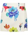 Off-white Floral Pattern Mini Skirt