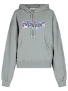 Off-white Logo Printed Drawstring Hoodie