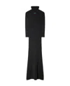 Off-white Off White High Neck Long Dress In Black