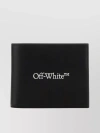 OFF-WHITE FOLDABLE LEATHER WALLET WITH TWO SLIT POCKETS
