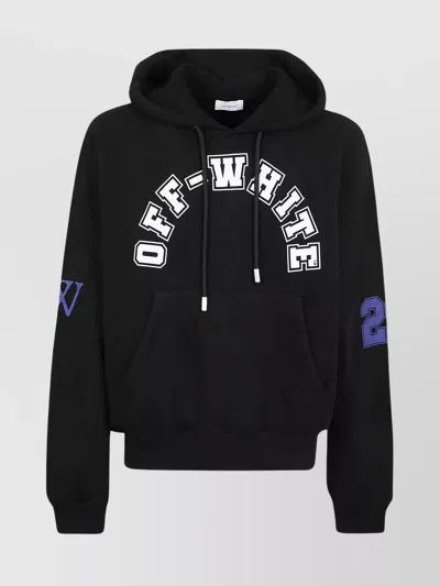 OFF-WHITE FOOTBALL HOODIE GRAPHIC PRINT