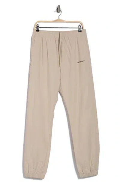 Off-white For All Casual Joggers In Dark Sand