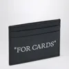 Off-white Black Quote Card Holder In Black