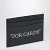 Off-white Black Quote Card Holder In Black