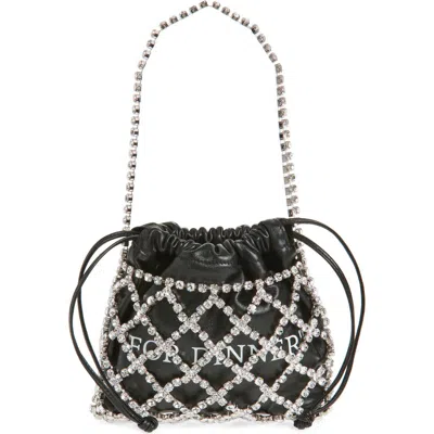 Off-white Crystal-skull Leather Tote Bag In Black