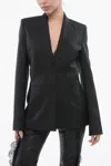 Off-white For Ever Blazer Slim Fit Corporate Tech Con Rever A Lancia In Black
