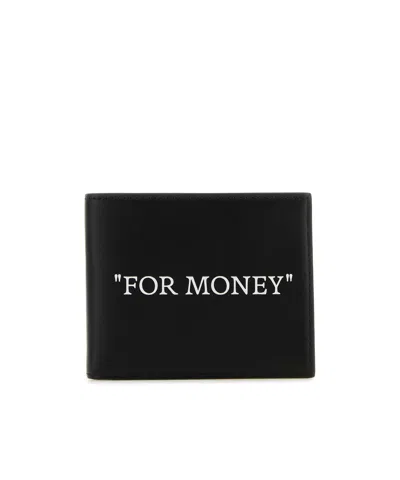 OFF-WHITE OFF-WHITE QUOTE MOTIF BI-FOLD WALLET