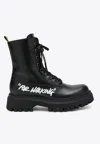 Off-white For Walking Ankle Boots In Black