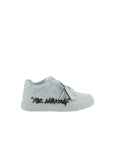 Off-white For Walking Sneakers In White Black
