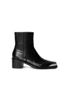 Off-white For Walking Texan Ankle Boot In Black