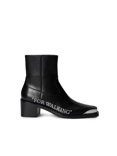OFF-WHITE FOR WALKING TEXAN ANKLE BOOTS