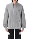 Off-white Fresco Harrow Regular Hoodie In Grey Melance