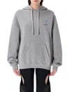 Off-white Fresco Harrow Regular Hoodie In Grey Melance