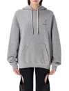 Off-white Fresco Harrow Regular Hoodie In Grey Melance
