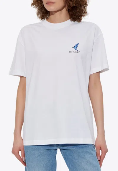 Off-white Fresco Arrow Printed T-shirt In White
