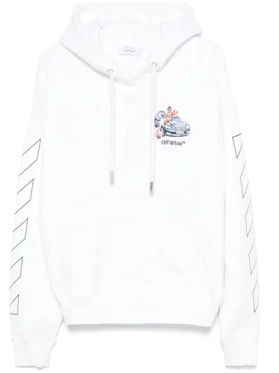 OFF-WHITE `FRESCO ARROW SKATE` HOODIE