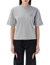 Off-white Fresco Arrow Boxy Tee In Grey Melance