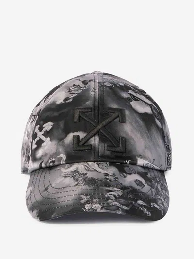 Off-white Fresco Baseball Cap In Fresco Design With Angels.