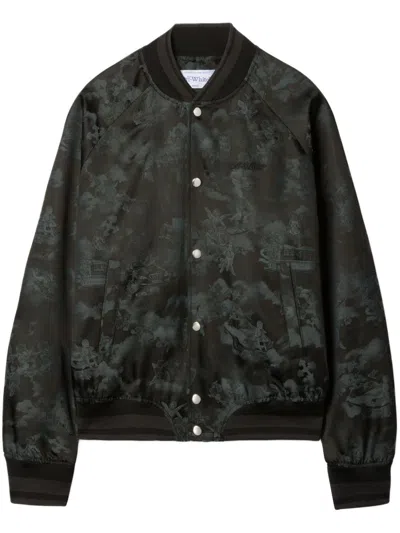 Off-white Fresco Bomber Jacket In Black