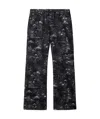 Off-white Camouflage Jacquard Straight-leg Jeans In Black