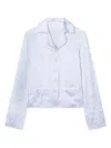 Off-white Fresco-jacquard Pyjama Shirt In White