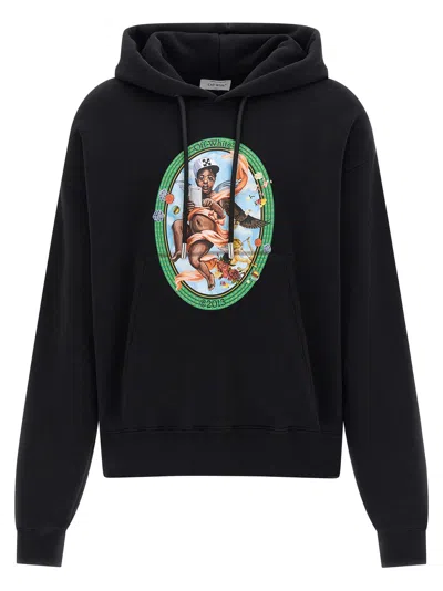 OFF-WHITE FRESCO OVAL HOODIE