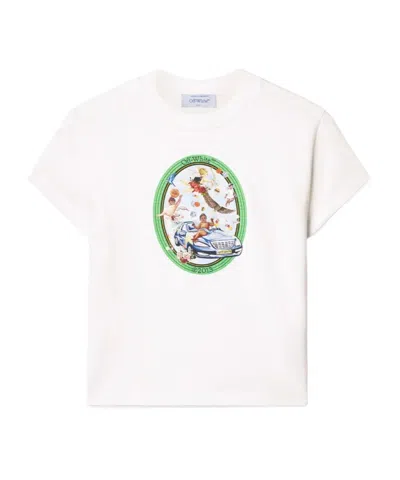 OFF-WHITE OFF-WHITE GRAPHIC PRINTED CREWNECK T-SHIRT