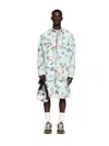Off-white Fresco-print Denim Shirt In Blue