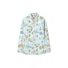 Off-white Fresco-print Denim Shirt In Multicolor