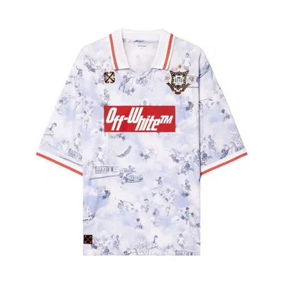 Pre-owned Off-white Fresco Soccer Short-sleeve Polo 'pink Lilac Allover'
