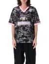 Off-white Fresco Soccer T-shirt In Black&white Angels