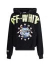 Off-white Fresco Star Over Hoodie In Black